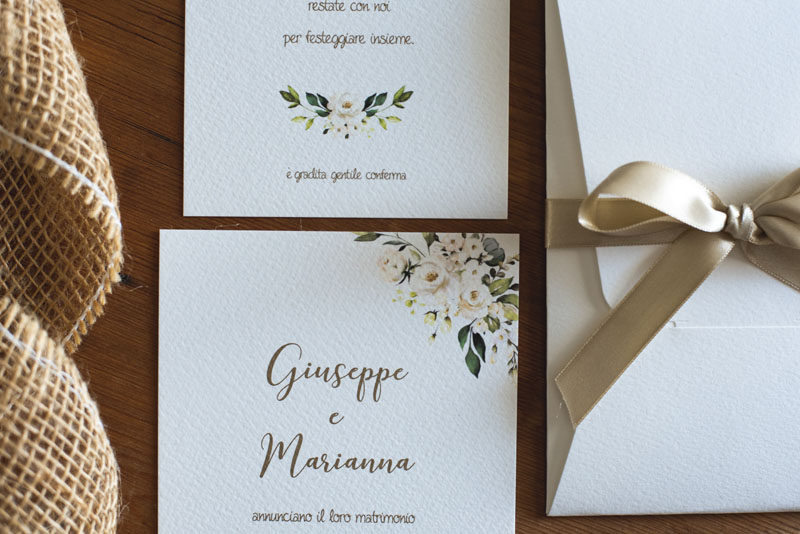 Invito Personalizzato Nozze D'oro Personalizzato Con Busta E Stampa... | Su - Foto 7